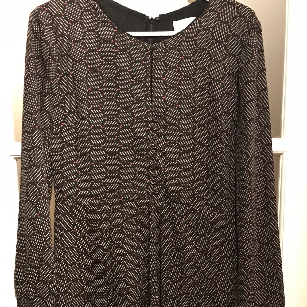 Anthro peasant embroidered blouse